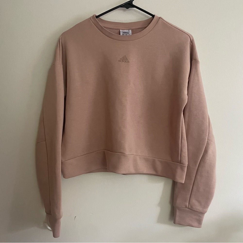 Peach Adidas Crewneck Sweatshirt - Size XS